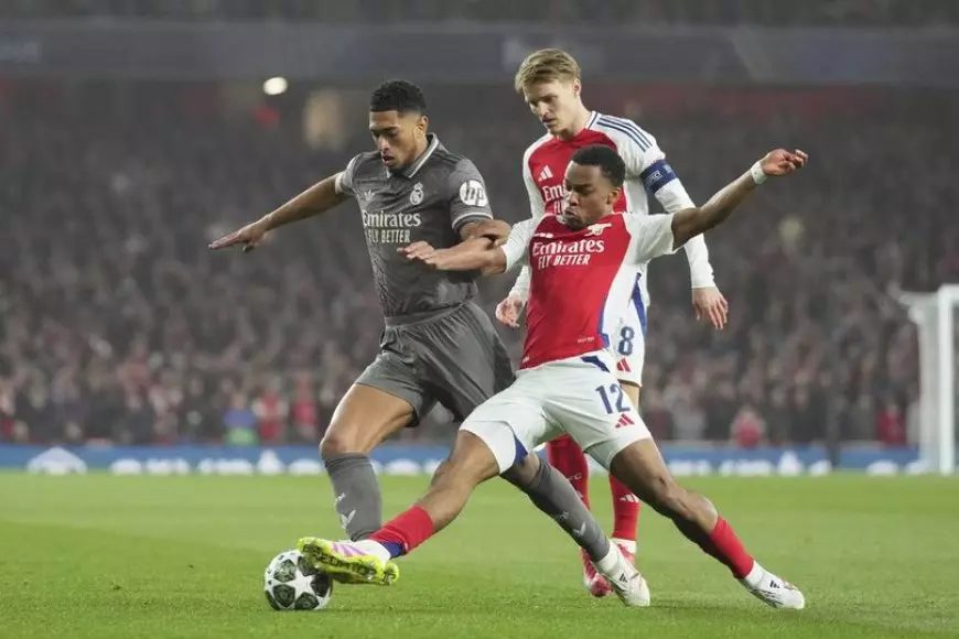 Arsenal Ungguli Real Madrid di Leg Pertama Perempat Final Liga Champions