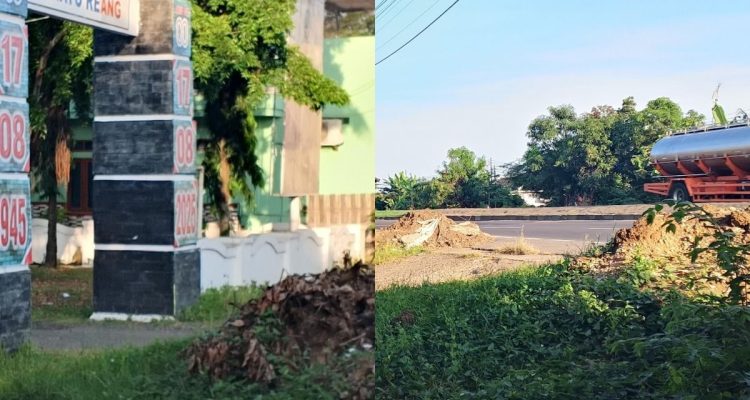 Kondisi Kumuh Depan Kantor Desa Jumbleng Tuai Kekesalan Warga