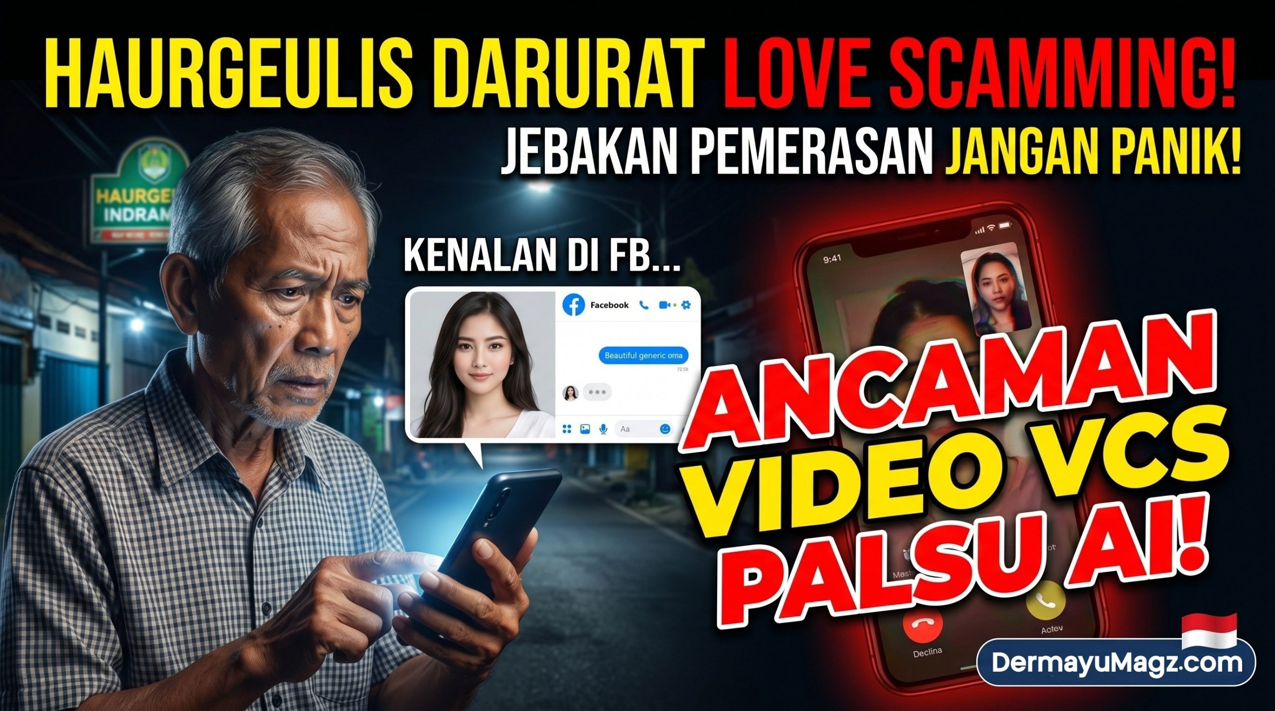 Penipuan Love Scamming Haurgeulis: Awas Video AI & VCS!