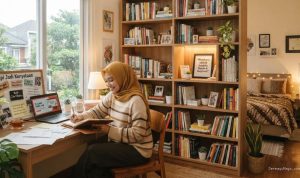 10 Ide Desain Kamar Rak Buku Sesuai Kepribadian, Bikin Semangat!