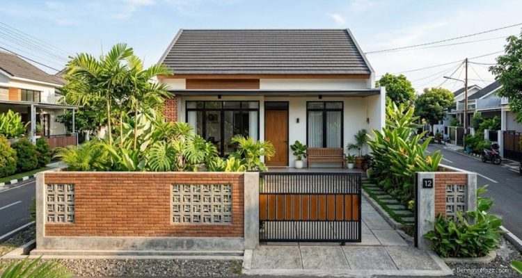 10 Ide Pagar Batu Bata Sederhana untuk Rumah Modern & Klasik