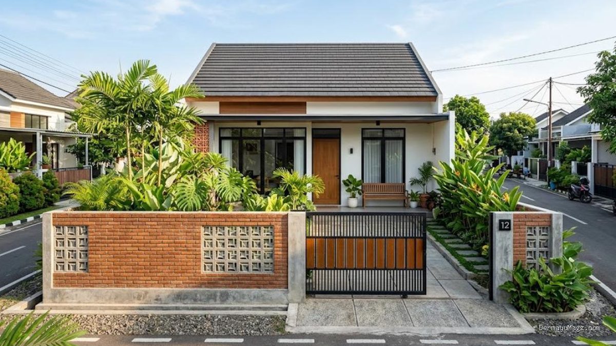 10 Ide Pagar Batu Bata Sederhana untuk Rumah Modern & Klasik