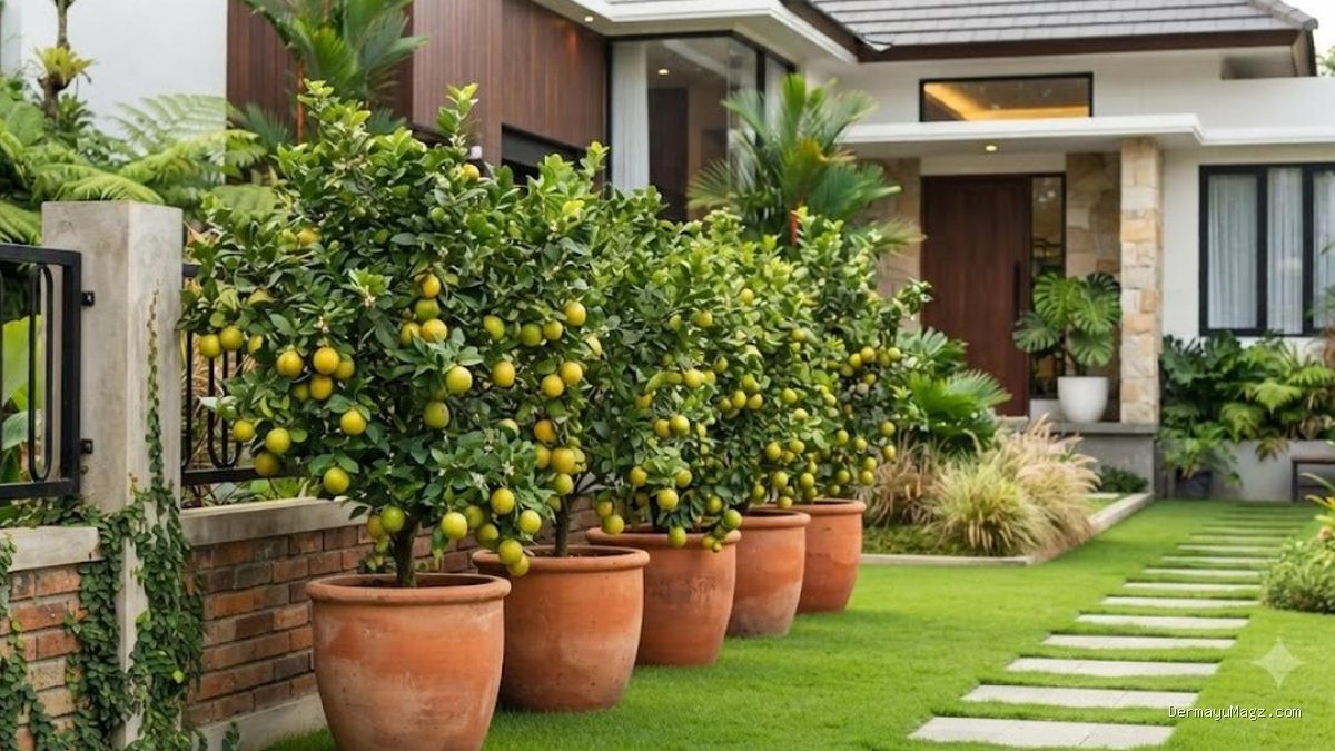 12 Pohon Buah dalam Pot Berbuah Sepanjang Tahun, Kebun Jadi Panen!