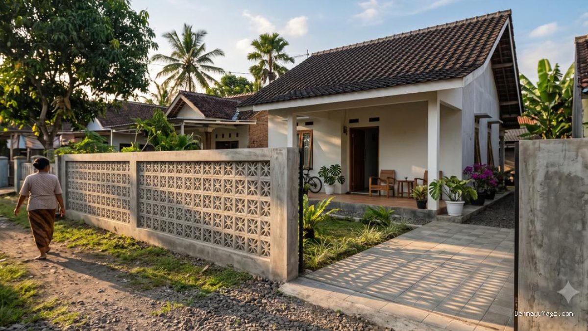 8 Desain Pagar Rumah Pedesaan yang Sederhana, Estetik, dan Hemat Biaya