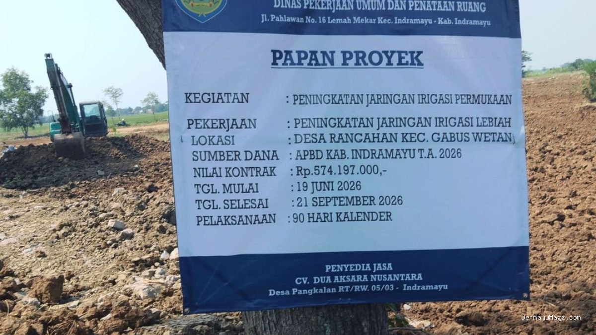 Proyek Irigasi CV Dua Aksara Nusantara Disorot IWOI Indramayu, Ada Apa?