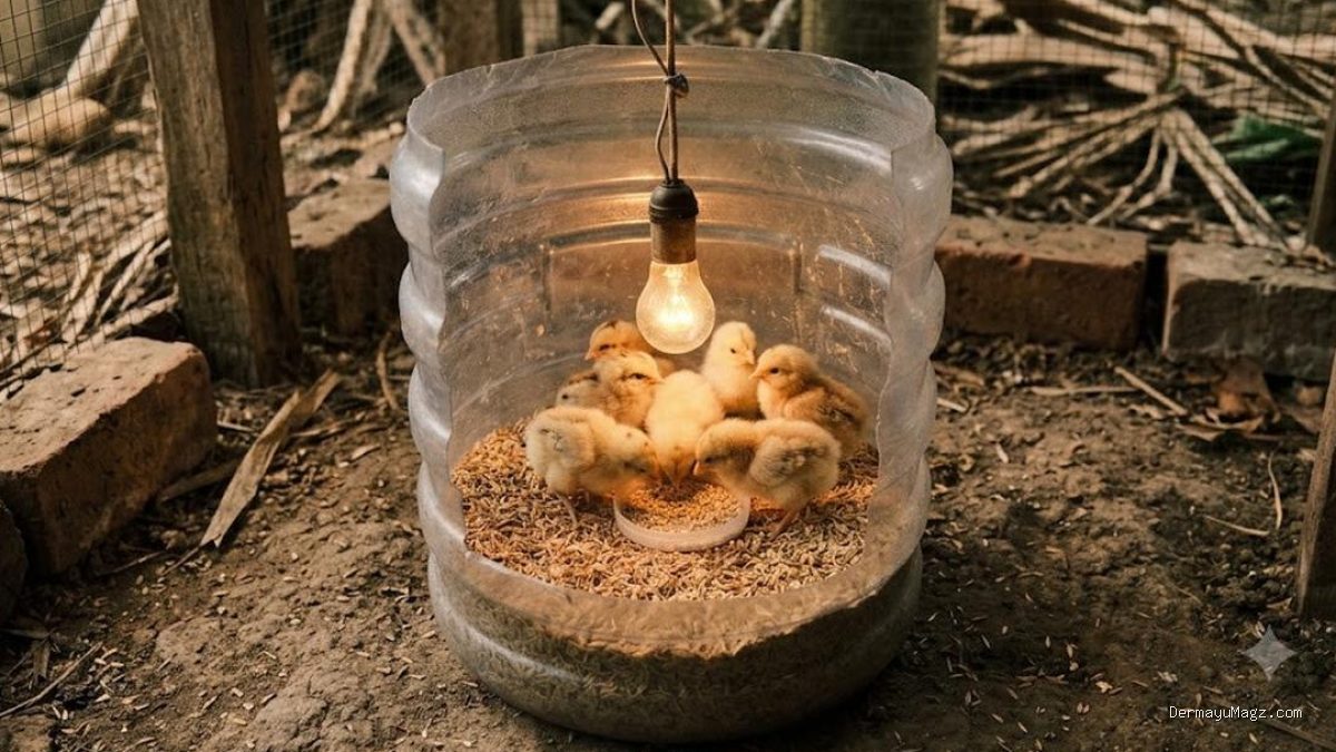 Tips Hemat: Cara Membuat Brooder Anak Ayam dari Galon Bekas