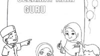 Selamat Hari Guru Mewarnai