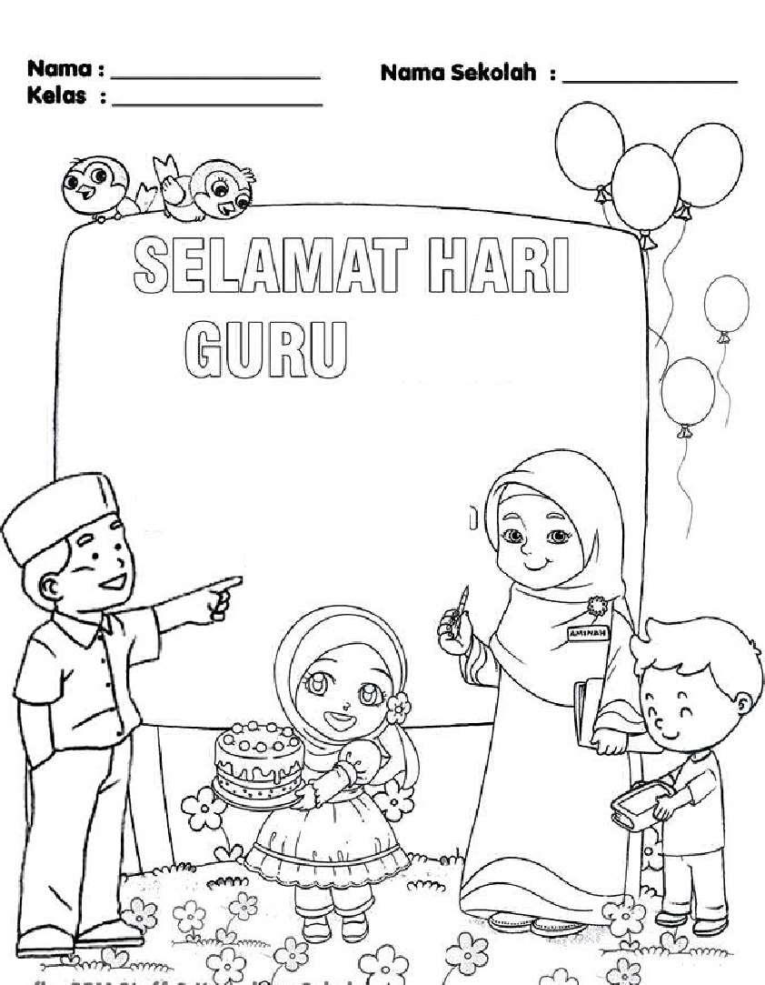 Selamat Hari Guru Mewarnai
