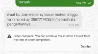 Pesanan Tak Diantar Driver, Mohon Tokopedia Bertanggung Jawab