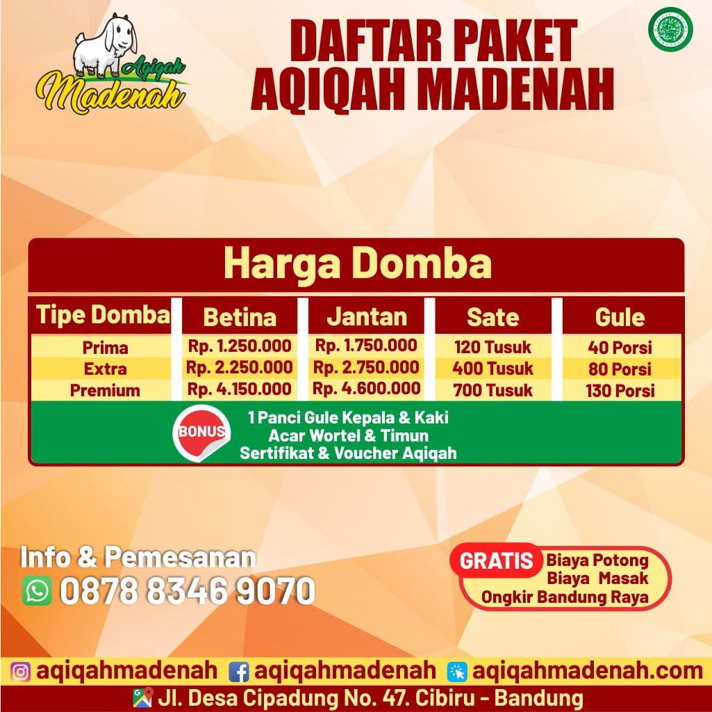 Paket Aqiqah Bandung
