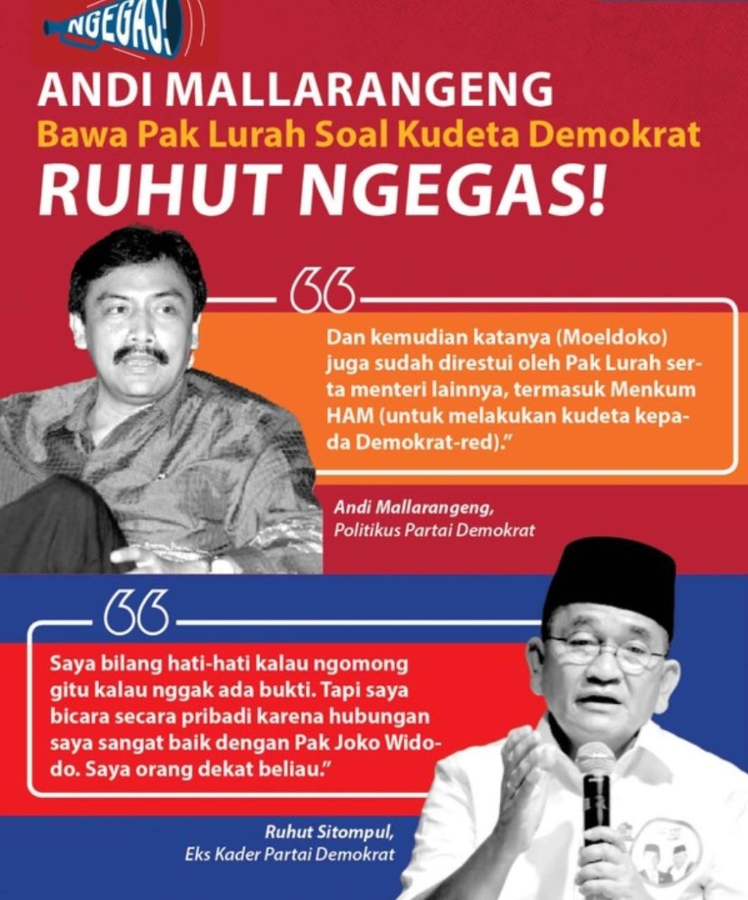 Andi Mallarangeng Bawa Pak Lurah Soal Kudeta Demokrat, Ruhut Ngegas!
