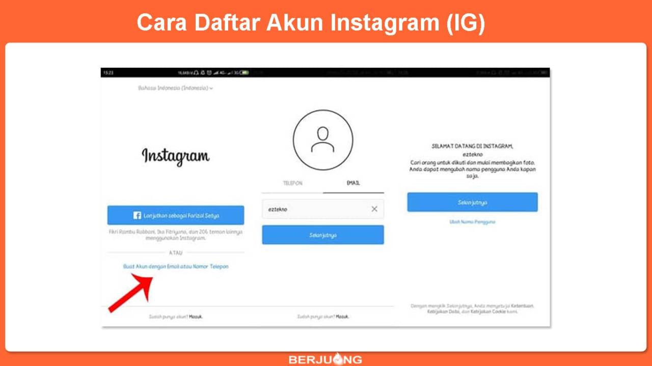 Cara Daftar Di Instagram
