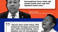 Fahri Hamzah Vs Mardani Ali Sera Soal Oposisi Sudah Mati