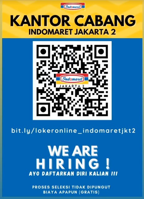 Lowongan Kerja Indomaret Jakarta
