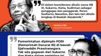 Mahfud MD Vs Fadli Zon Soal Peran Soeharto di Serangan Umum 1 Maret