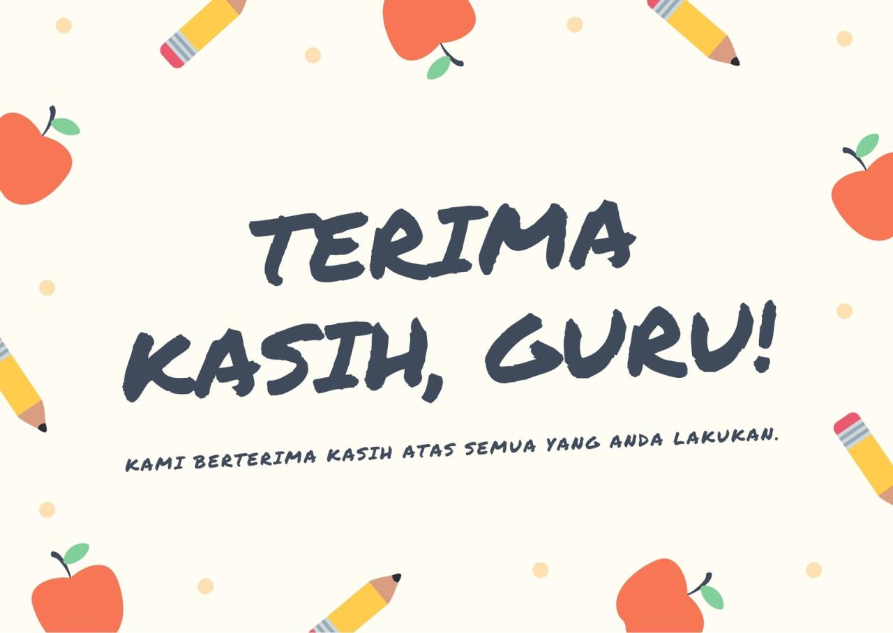 Ucapan Terima Kasih Buat Guru
