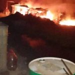 Kebakaran Hebat Melanda Diduga Kawasan Industri Losarang, Genset Terbakar