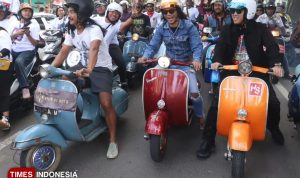 Ribuan Pengendara Iringi Kaka Slank Keliling Malang Menuju Konser Rampal