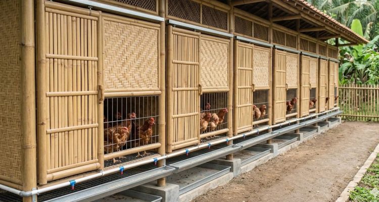 10 Ide Kandang Ayam Sederhana dari Bambu yang Cantik dan Fungsional