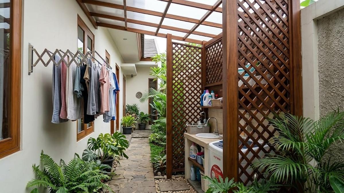 10 Inspirasi Area Jemur Tersembunyi yang Estetik dan Unik