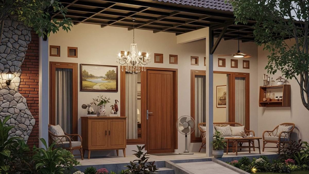 10 Inspirasi Rumah Minimalis dengan Batu Alam untuk Pensiunan di Desa