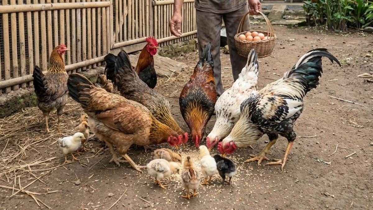 10 Pakan Ayam Kampung Agar Cepat Gemuk dan Sehat Tanpa Pelet Mahal