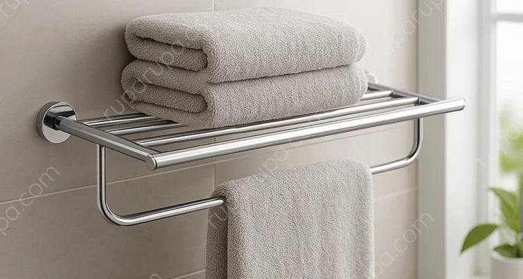 10 Pilihan Rak Handuk Dinding untuk Kamar Mandi, Praktis dan Menarik