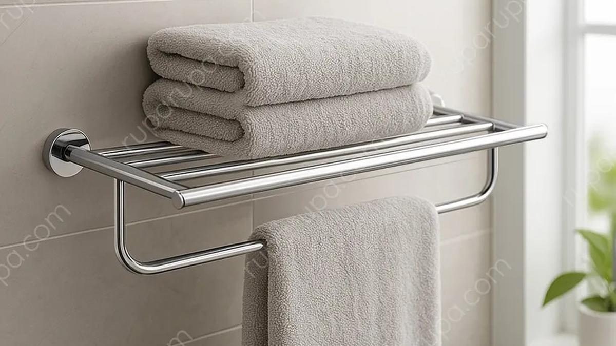 10 Pilihan Rak Handuk Dinding untuk Kamar Mandi, Praktis dan Menarik