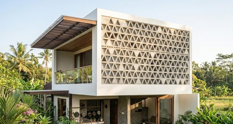 6 Desain Dinding Roster Unik untuk Rumah Pedesaan Modern yang Sejuk dan Estetik