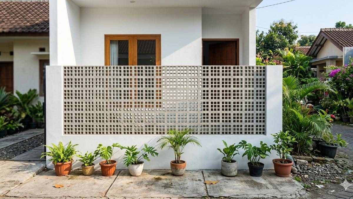 6 Desain Roster Kotak Kecil untuk Pagar Rumah Sederhana, Tampil Modern