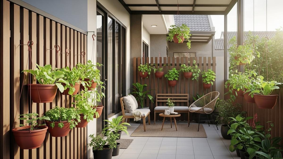 6 Ide Desain Rumah Minimalis 5x7 Meter Plus Kebun Gantung