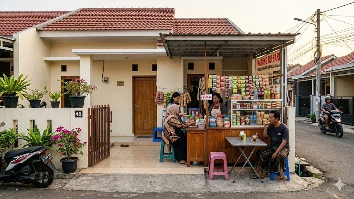 7 Ide Desain Warung Sederhana di Depan Rumah Tipe 45, Ubah Lahan Terbatas Jadi Sumber Penghasilan