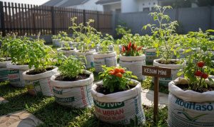 7 Ide Kreatif Membuat Pot Tanaman dari Karung Beras Bekas yang Fungsional