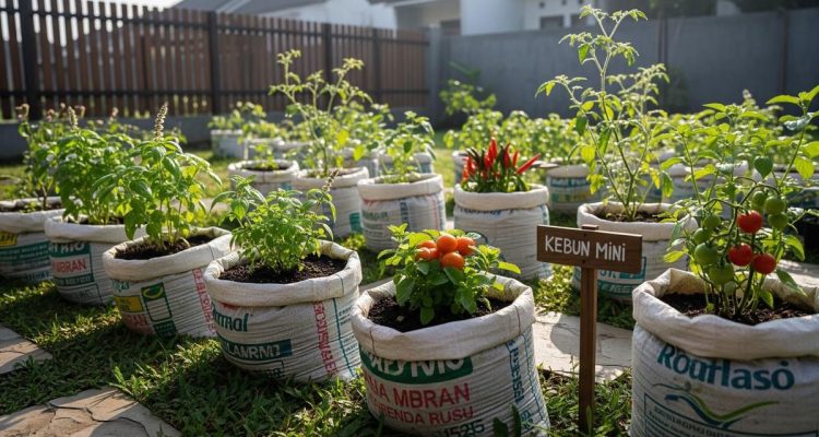 7 Ide Kreatif Membuat Pot Tanaman dari Karung Beras Bekas yang Fungsional