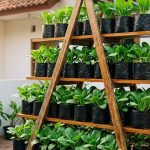 7 Rak Kebun Vertikal Sederhana dari Ember dan Bambu untuk Lahan Terbatas