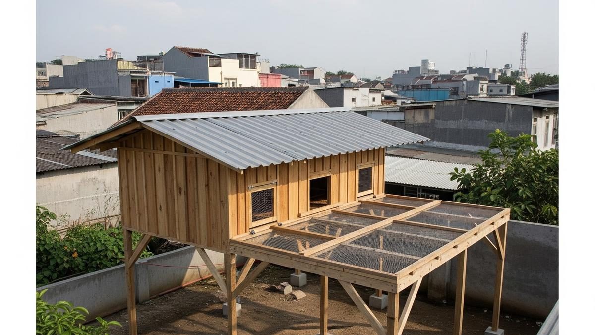7 Tips Kandang Ayam Kampung Bebas Bau di Perkotaan