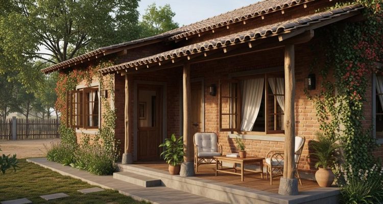 8 Rumah Bata Ekspos Adem untuk Desa, Tampil Natural