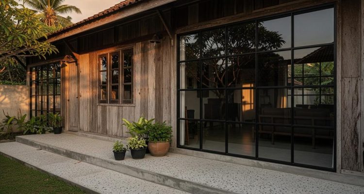 9 Rumah Desa Hangat Berkarakter: Kombinasi Kayu Tua dan Lantai Teraso