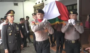 Anggota Polres Banjar, Bripka Budi Akbar Permana, Dimakamkan dengan Penghormatan Penuh