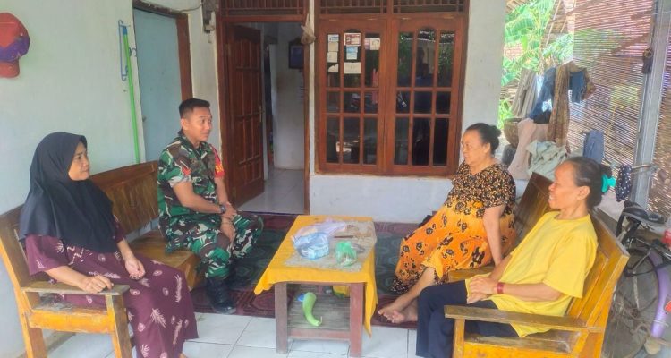 Babinsa Cikedung Jalin Silaturahmi & Serap Aspirasi Pasca Iduladha