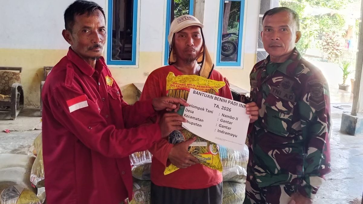 Babinsa Gantar Kawal Distribusi Bibit Padi Dukung Petani
