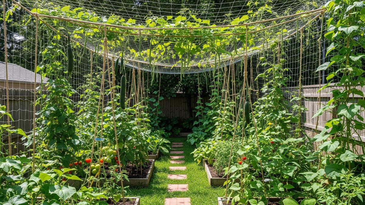 Beberapa Metode Menata Kebun Sayuran Merambat Agar Halaman Tetap Luas dan Hijau