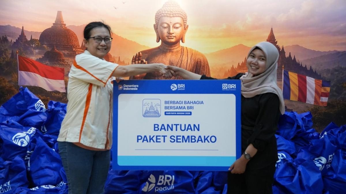 BRI Peduli Bagikan 1.000 Paket Sembako di Hari Waisak