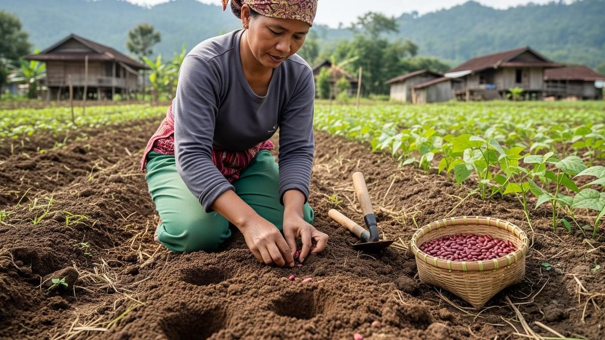 Budidaya Kacang Merah ala Petani Desa: Praktis dan Cepat Panen