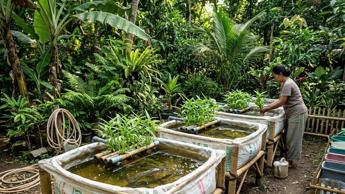 Budidaya Lele dalam Karung Bekas untuk Lahan Terbatas