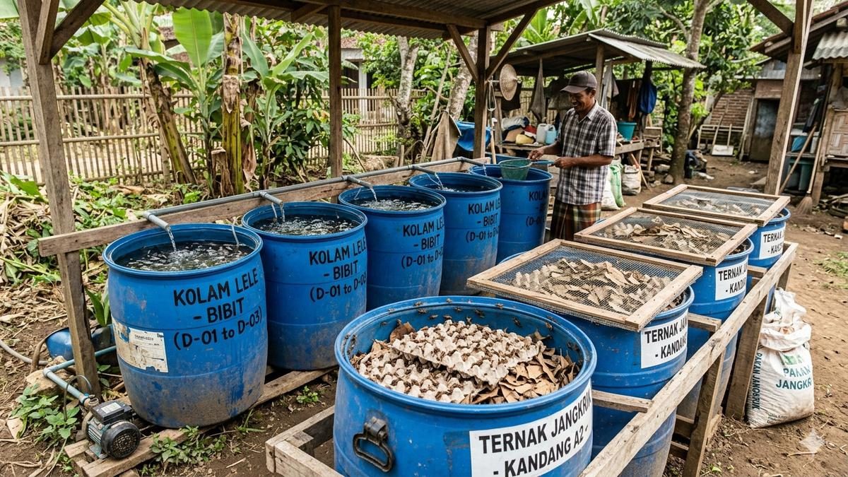 Budidaya Ternak dalam Drum Bekas dengan Modal Terbatas
