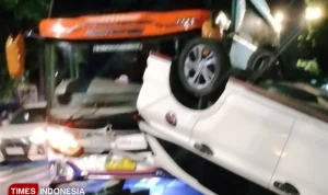 Bus Tabrak Dua Mobil di Kota Batu, Ini Kronologi Kecelakaan Beruntun