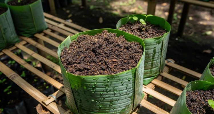 Cara Membuat Polybag dari Daun Pisang, Hemat dan Ramah Lingkungan