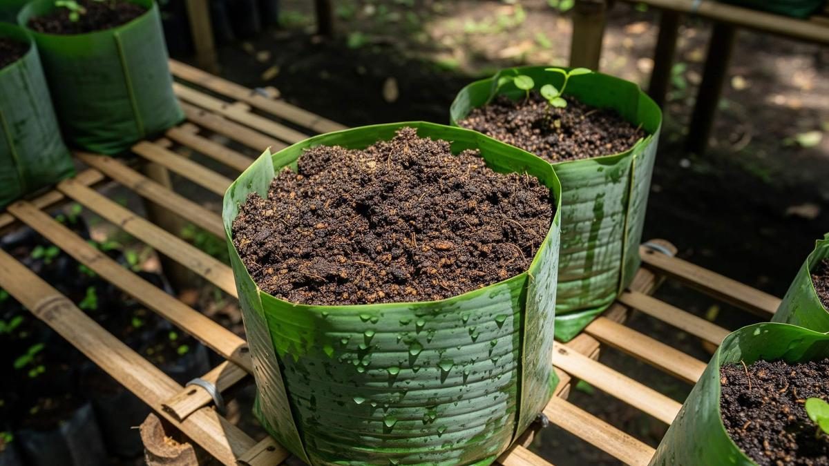 Cara Membuat Polybag dari Daun Pisang, Hemat dan Ramah Lingkungan