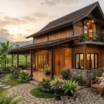 Contoh Rumah Pedesaan Bergaya Minimalis dengan Sentuhan Rustic Modern